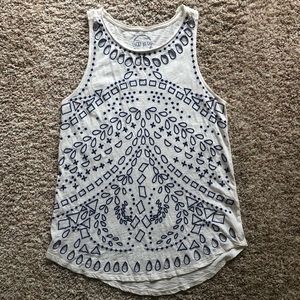 Luck Brand Eyelet Tank Top